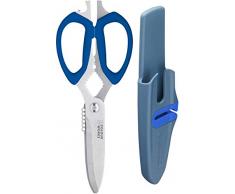 Colourworks CWBREKSCIBLU Ciseaux de cuisine multifonction 10 en 1 en acier inoxydable