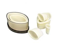 Thermohauser 8300031691 Set de marchepieds en nylon pour football amÃ©ricain Blanc 3,0-12,0 cm, 7 piÃ¨ces