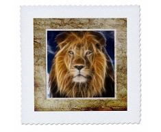 3dRose Blanc, 14 x 35,6 cm Lit carré