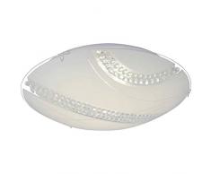 Brilliant Pinola Applique murale et plafond en métal Blanc/transparent 40 cm 18 W