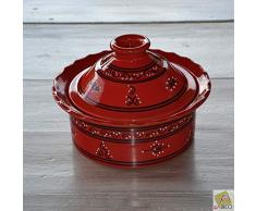 Cocotte Querouana Tatoué rouge - D 20 cm