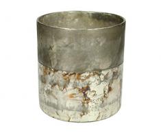 J. Kersten BV Bougeoir en Verre Doré 15 x 15 x 16 cm