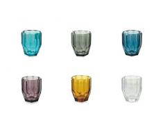 Villa DEste Home Tivoli 2195421 Royal Lot de 6 verres à eau Ass, verre