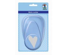 URSUS 19450010 Perforatrice à motifs, en plastique, taille maxi, cÅur env. 50,8 mm, manipulation facile grâce à la fonction levier et à la fonction de récupération pratique Bleu