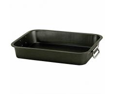 KRÃGER Karl Plat Ã Four en Acier Anthracite, Aluminium, Noir, 32 x 24 x 6,5 cm