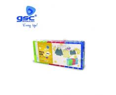 GSC Evolution Lot de 24 Pinces Ã Linge en Plastique Multicolore 24 x 5 x 10 cm