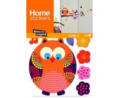 Stickers Mural enfants Chouettes sur une branche (MELOPEE ) Nouvelles Images