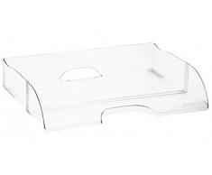 Rotho Panier de Bureau Croix Timeless, Plastique, Transparent, 45 x 35 x 25 cm