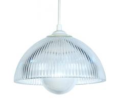 Tosel 11525 Suspension Holophane Verre 60 W E27 Transparent