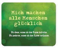 m. Tapis de Souris en Plastique avec Noyau Mich Machen All glÃck, g, 24 x 19 cm