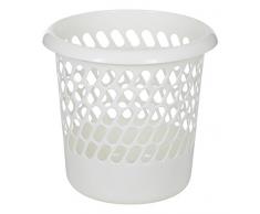 Whitefurze Corbeille à Papier, Plastique, crème