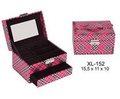 ROYMAR BoÃ®te Ã Bijoux carrÃ©e pour Armoire de Rangement de dÃ©corations Festival Articles pour la Maison Unisexe Adulte, Rose (Rose), Unique