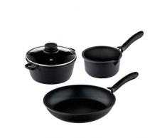 Stylen Cook C990009 Nero Classico Batterie de cuisine en fonte daluminium 4 pièces