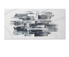 BadalArt Tableau sur toile peinte en bois de pin, multicolore, 120 x 60 cm