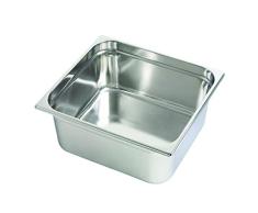 Decora Table en Acier Inoxydable Pan 1/2, 32Â x 26Â x 10Â cm, Argent