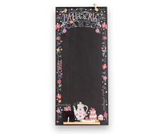 Tableaux Noirs UK Patisserie Haut Mince Tableau Noir/Tableau Noir/Tableau Memo de Cuisine avec Corde, Plateau et Craie. Les cabines Design Range, Bois, Noir, 60Â x 26.5Â x 1Â cm