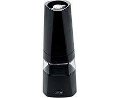 Lurch Tango Moulin à sel de réglage avec broyeur en céramique, Plastique, Noir, 6 x 6 x 18 cm