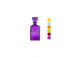 Home 8795100 Lot de 6 bouteilles en verre Whisky 6 couleurs assorties 1 l