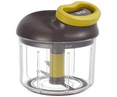 Tefal K1320404 Hachoir Manuel 5 Secondes 900 ml Hacher Découper et Mixer Légumes Viandes Noix Oignons Grâce à ses Lames en Acier Inoxydable pour une Cuisine Rapide et Facile