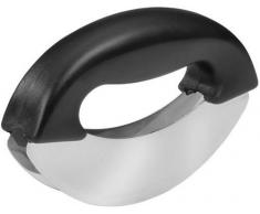 Fackelmann 48303 Couteau Hachoir Nirosta-Praktika 15x9,5cm en Plastique/INOX, Acier Inoxydable, Noir/Argent, 15 x 9,5 x 3,5 cm