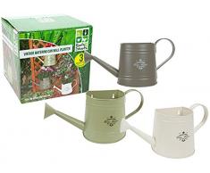 PMS Lot de 3 Pots de Fleurs Vintage pour Aquarium