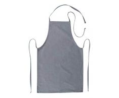 Rayher 38351564 Tablier denfant en Coton, non imprimÃ©, 44x70 cm, 1 pce, gris