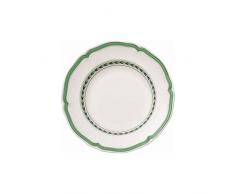 Villeroy & Boch French Garden Green Line Assiette creuse, 23 cm, Porcelaine Premium, Blanc/Vert
