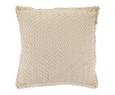 Dutch Decor Coussin Polla 45x45 cm Sable - Coussins Déco - Oreiller Décoratif - Déhoussable - Zippé