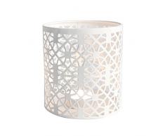Excelsa Lanterne, en mÃ©tal, Blanc, MÃ©tal, Blanc, 10 x 11 cm