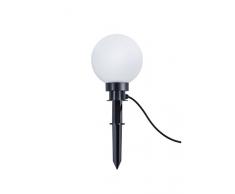Reality Leuchten Lampe de jardin, E27, Blanc, Plastique, weiÃ, Durchmesser 20cm, E27
