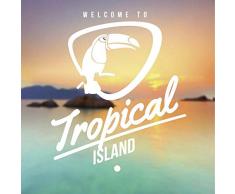 Scenolia Tableau Verre Acrylique Tropical 60 x 60 cm | DÃ©coration Murale Design Fait en France