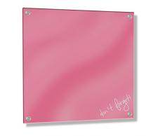 Feel Good Art Moderne résistant aux UV, Acrylique incassable inaltérable Tableau mémo avec Support Off Boulons, Verre, Rose Vintage, 46 x 46 x 0.3 cm