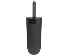 Sealskin Brosse WC Bloom Accessoire de Salle de Bains, Plastique, Noir, 10.5 x 10.5 x 36 cm