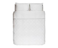 ESSENZA Premium Lorenz White Housse de Couette, 100% Satin de Coton, 260x240