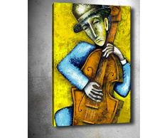 Bonamaison Peinture sur toile, multicolore, 40 x 60 cm - Conçu et fabriqué en Turquie