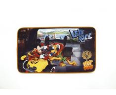 Arditex WD11625U Tapis pour Enfant en Fleece Antidérapant sous Licence Mickey Mouse 45x75cm, Polyester, Multicolore, 45 x 75 cm