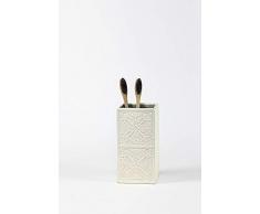 Deblanch Gobelet, CÃ©ramique, Blanc, 7.5Â x 7.5Â x 13.5Â cm