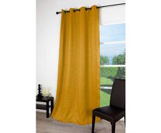 FENETRE SUR COUR Rideau Zebra 210G Occultant, Jaune, 140x260 cm