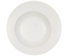 Villeroy & Boch Flow Assiette à pâtes, 30 cm, Porcelaine Premium, Blanc