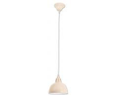 Naeve Leuchten Lampe suspension en métal, métal, 40 W, E27, 19 x 19 x 20 cm, marron 6070314