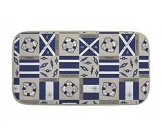 GEMITEX Tapis Armony imprimÃ© Ã©tÃ© dÃ©cor Marin 94, Dimensions 50 x 75 cm, fabriquÃ© en Italie, avec Fond antidÃ©rapant, idÃ©al pour intÃ©rieur et extÃ©rieur, Coton, Bleu