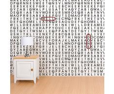 Walplus Sticker Mural 60 x 90 cm Stickers Muraux Mots sur Le Mur Amovible en Vinyle Autocollant Murale Art Stickers Décoration DIY Salon Chambre Décor Papier Peint pour Chambre de Cadeau, Noir/Blanc