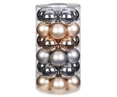 Inges Christmas Decorations Boules de Noël en Verre Champagne 6 cm