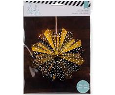 American Crafts Heidi Swapp 8Â Points Star Lanterne en Papier Aluminium dorÃ© 43Â cm, Acrylique, Multicolore