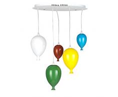 ONLI L4858/S Lustre, Métal, Multicouleur