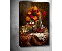 Bonamaison Peinture sur toile, multicolore, 40 x 60 cm - ConÃ§u et fabriquÃ© en Turquie