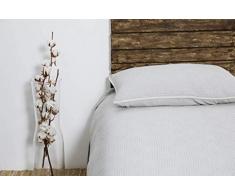 DON ALGODÃN Tabarca Couvre-lit boutis en Microfibre Gris 200 x 270 cm