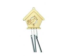 Artemio - 8 x 16 cm-Windchimes Nichoir en Bois, Beige