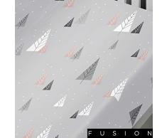 Fusion Home Furnishings Peluche Pingouin, Coton, Rose poudré, Fitted Sheet: King
