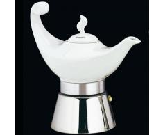 Cilio Cafetière Espresso, Porcelaine, weiß, 12,5 x 10,5 x 24,5 cm